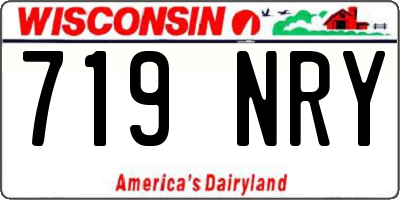 WI license plate 719NRY