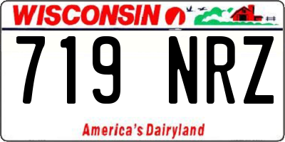 WI license plate 719NRZ