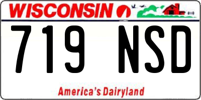 WI license plate 719NSD