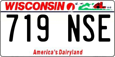 WI license plate 719NSE
