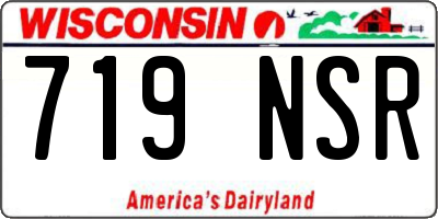 WI license plate 719NSR