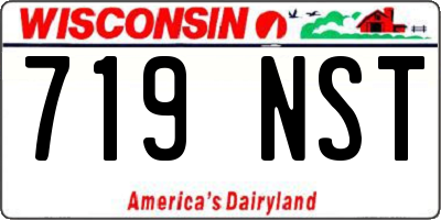 WI license plate 719NST