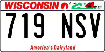 WI license plate 719NSV