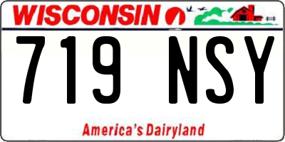 WI license plate 719NSY