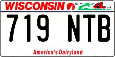 WI license plate 719NTB