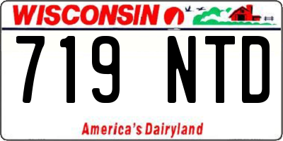 WI license plate 719NTD