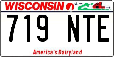 WI license plate 719NTE