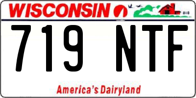 WI license plate 719NTF