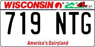 WI license plate 719NTG