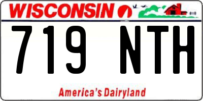 WI license plate 719NTH