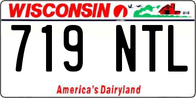 WI license plate 719NTL