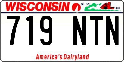 WI license plate 719NTN