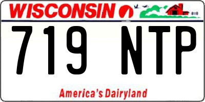 WI license plate 719NTP