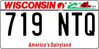 WI license plate 719NTQ