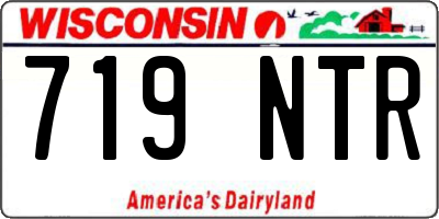 WI license plate 719NTR