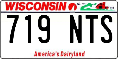 WI license plate 719NTS