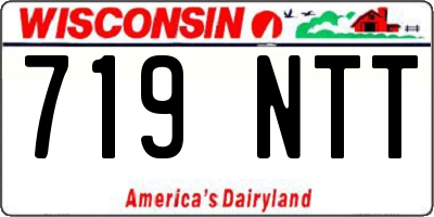 WI license plate 719NTT