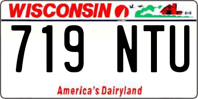 WI license plate 719NTU