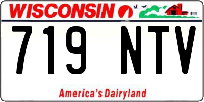 WI license plate 719NTV