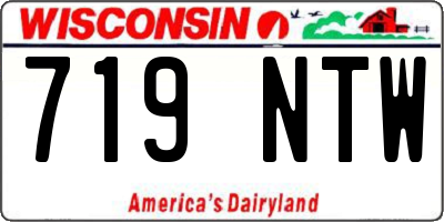 WI license plate 719NTW