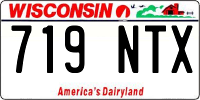 WI license plate 719NTX