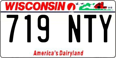 WI license plate 719NTY