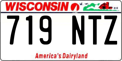WI license plate 719NTZ