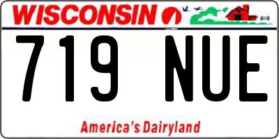 WI license plate 719NUE