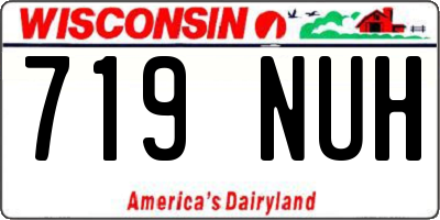 WI license plate 719NUH