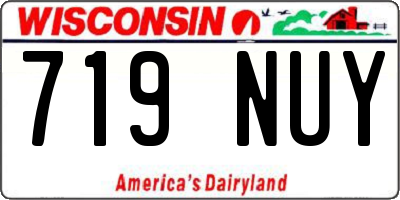 WI license plate 719NUY