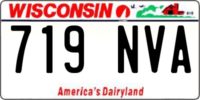 WI license plate 719NVA
