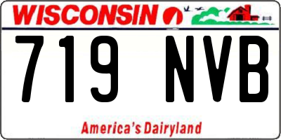 WI license plate 719NVB
