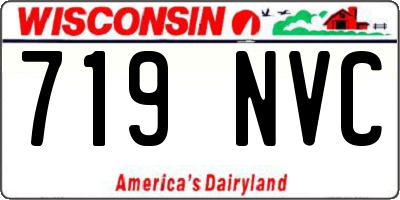 WI license plate 719NVC