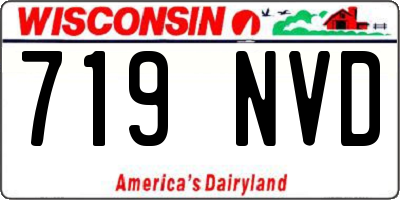 WI license plate 719NVD