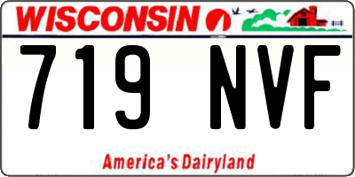 WI license plate 719NVF