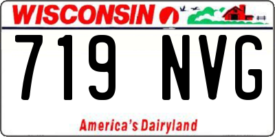 WI license plate 719NVG