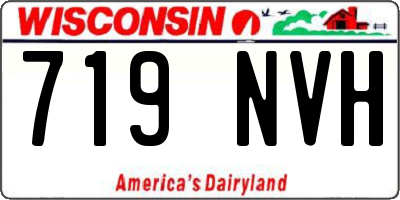 WI license plate 719NVH