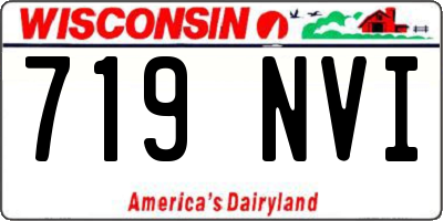 WI license plate 719NVI