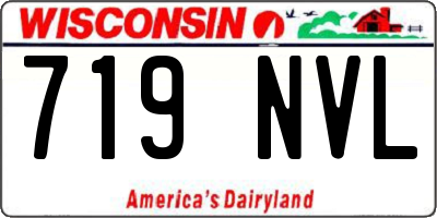 WI license plate 719NVL