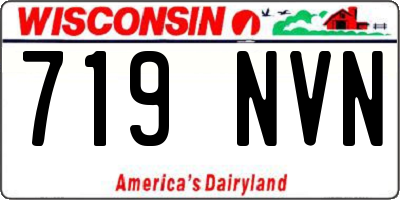 WI license plate 719NVN