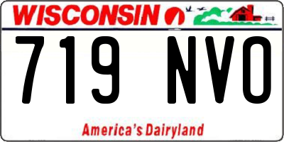 WI license plate 719NVO