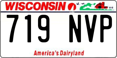 WI license plate 719NVP