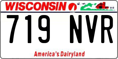 WI license plate 719NVR