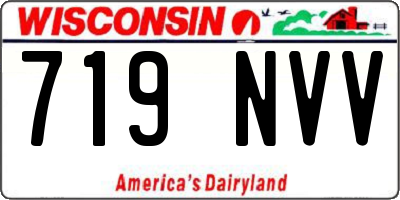 WI license plate 719NVV