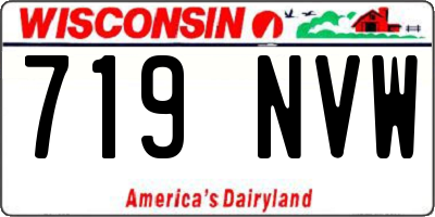 WI license plate 719NVW