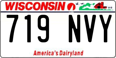 WI license plate 719NVY