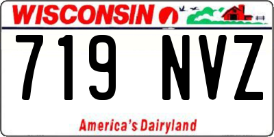 WI license plate 719NVZ
