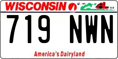 WI license plate 719NWN