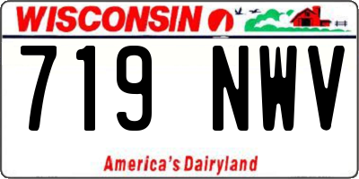 WI license plate 719NWV