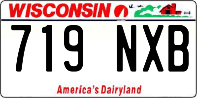 WI license plate 719NXB